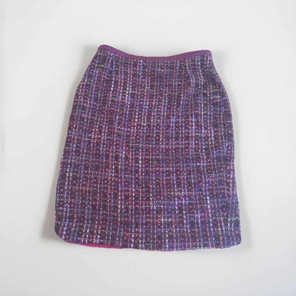 Cynthia Steffe women’s Cranberry red Tweed Skirt Size 4